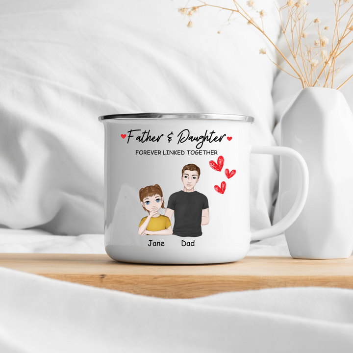 Customizable Father and Daughter Mug - Heartwarming Gift for Dads