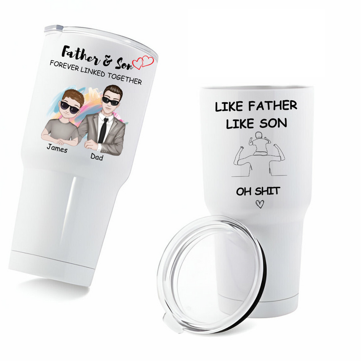 Customizable Father and Son Tumbler