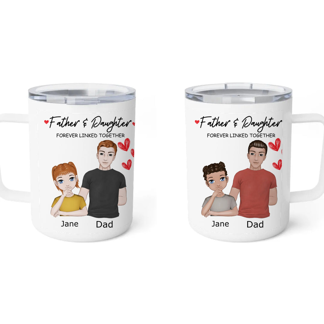 Customizable Father and Daughter Mug - Heartwarming Gift for Dads