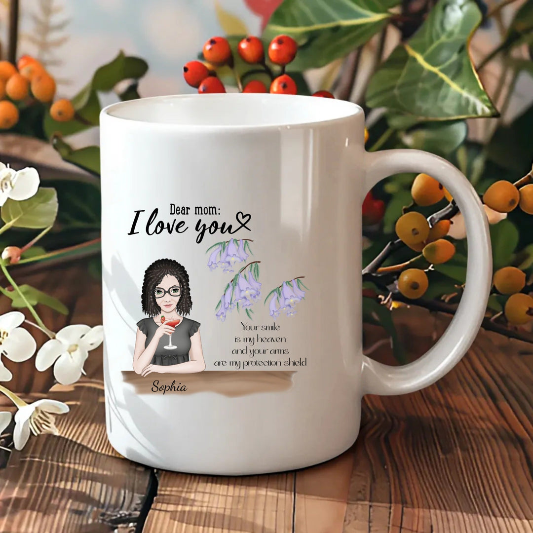 Customizable "Dear Mom, I Love You" Mug